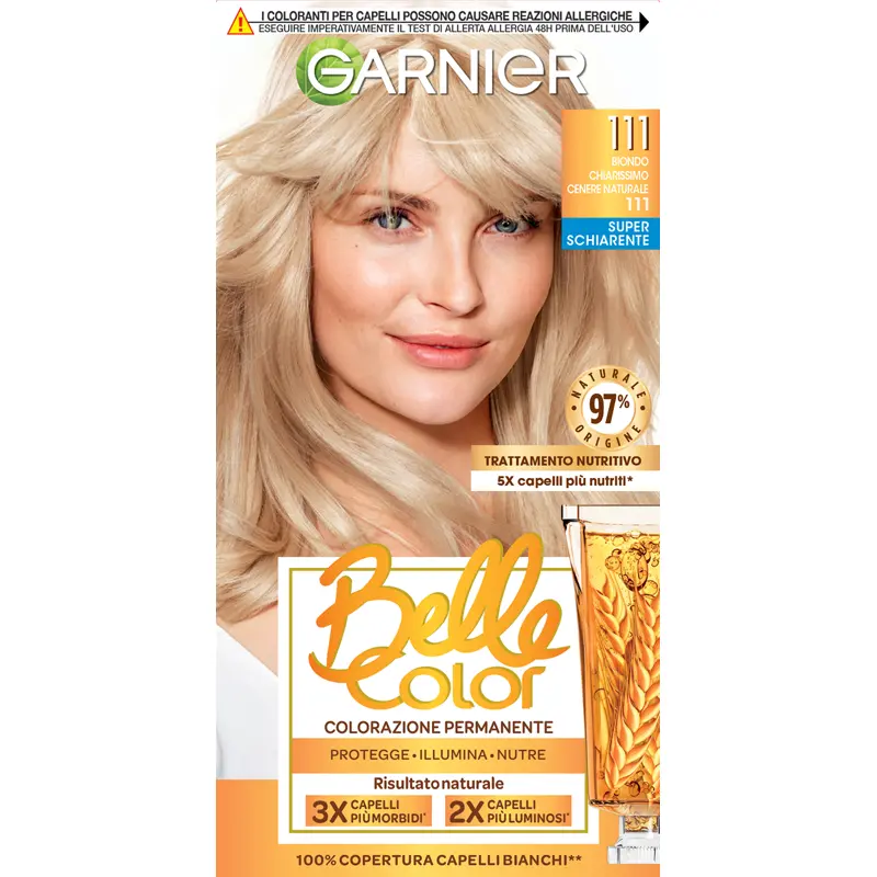 BELLE COLOR N.111 BIONDO CHIARISSIMO CENERE NATURALE