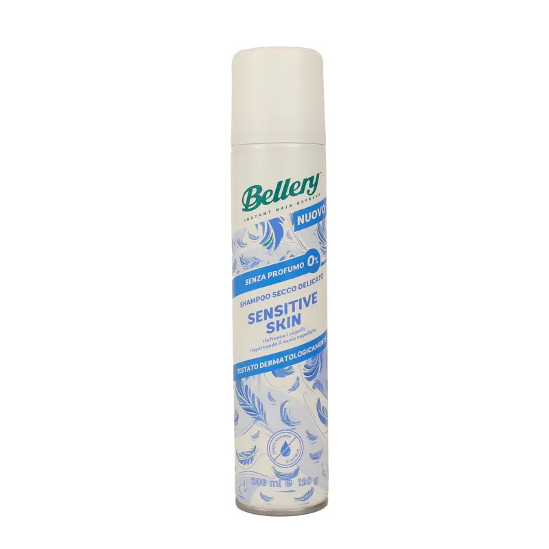 BELLERY SHAMPOO SECCO SENSITIVE SKIN DELICATO SULLA CUTE SENZA PROFUMO 200 ML