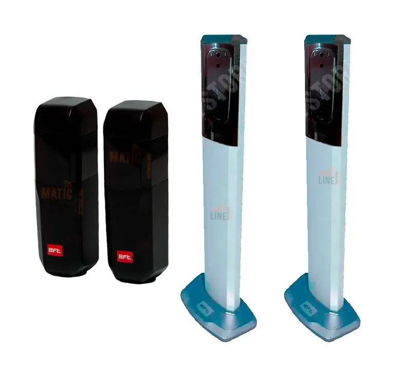 BFT KITCOMPACTA - Kit Coppia Colonnine Alluminio con Fotocellule COMPACTA