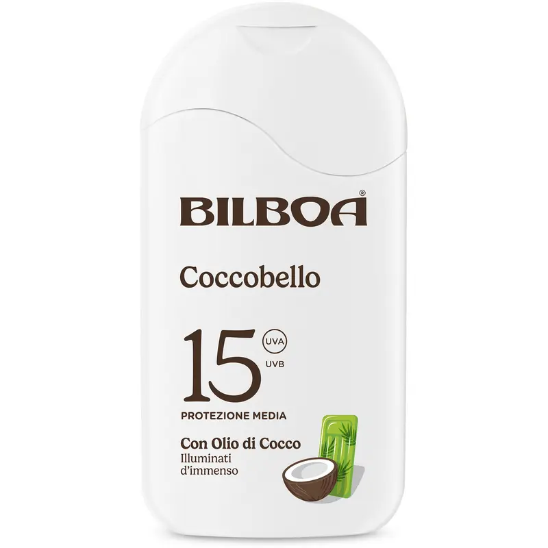 BILBOA COCCOBELLO CREMA COLARE SPF15 PROTEZIONE MEDIA CON OLIO DI COCCO 200 ML