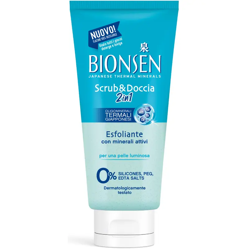 BIONSEN SCRUB & DOCCIA 2in1 ESFOLIANTE CON MINERALI ATTIVI 250 ML