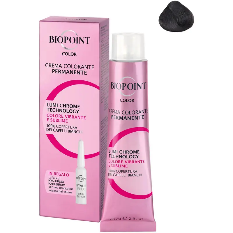 BIOPOINT 03 CASTANO SCURO + FIALA SERUM PERSONAL PROFESSIONAL COLOR CREMA COLORANTE PERMANENTE