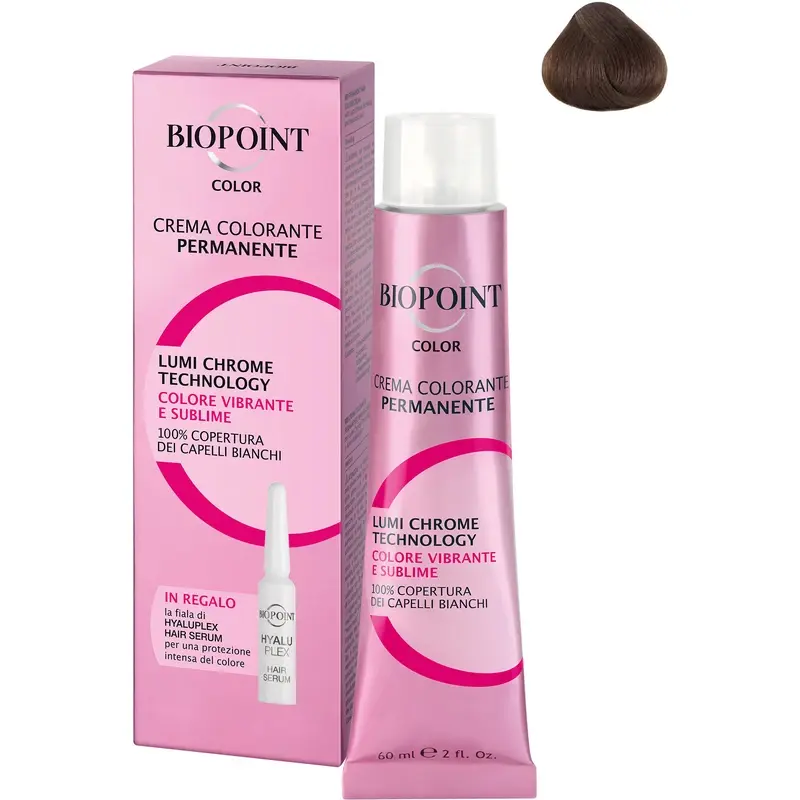 BIOPOINT 6.41 BIONDO SCURO MARRONE + FIALA SERUM PERSONAL PROFESSIONAL COLOR CREMA COLORANTE PERMANENTE