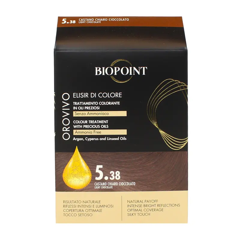 BIOPOINT OROVIVO COLORE 5.38 CASTANO CHIARO CIOCCOLATO