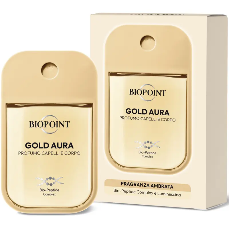 BIOPOINT PROFUMO CAPELLI e CORPO GOLD AURA FRAGRANZA AMBRATA 45 ML