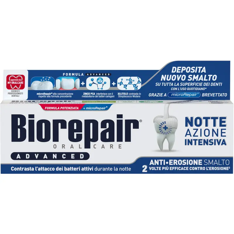 BIOREPAIR DENTIFRICIO ADVANCED NOTTE AZIONE INTENSIVA ANTI EROSIONE SMALTO 75 ML