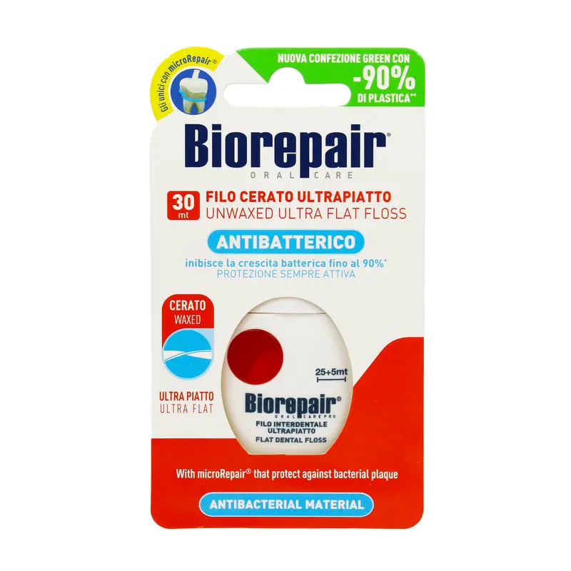 BIOREPAIR FILO INTERDENTALE CERATO ULTRA PIATTO 30 MT ALLA MENTA FRESCA
