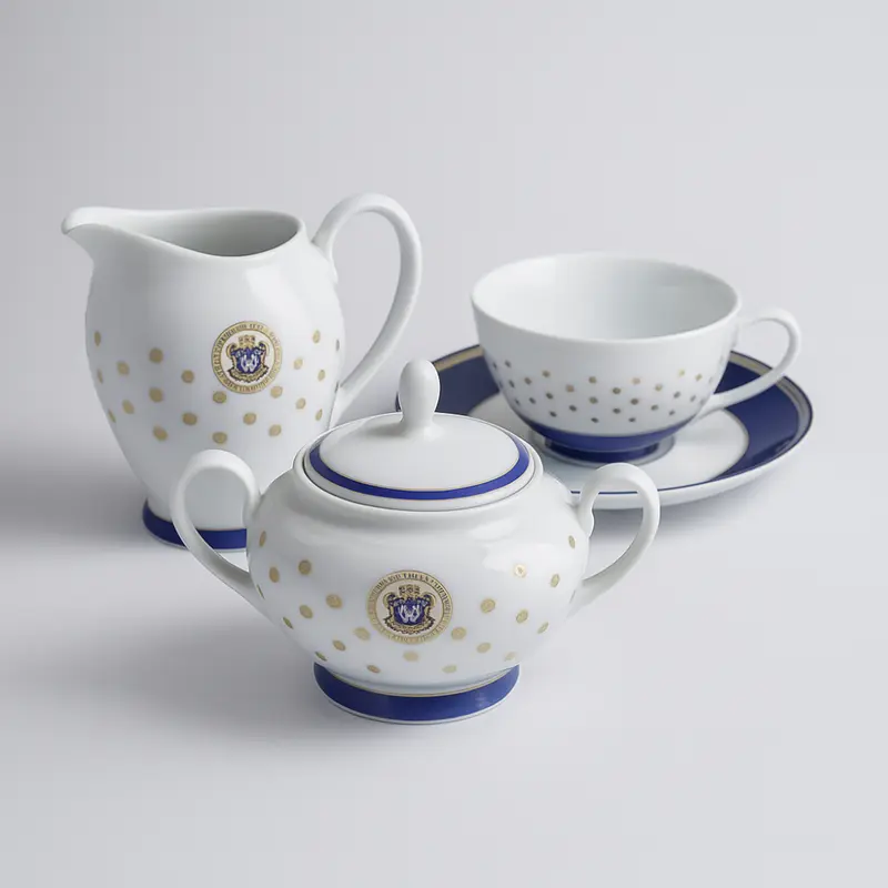 Boan Buffetti – Set 8 Tazze da Tè in Porcellana Bianca