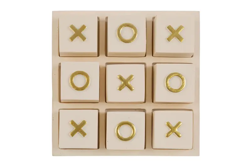 Bomboniera Gioco tris in resina 12x12cm | Rohome