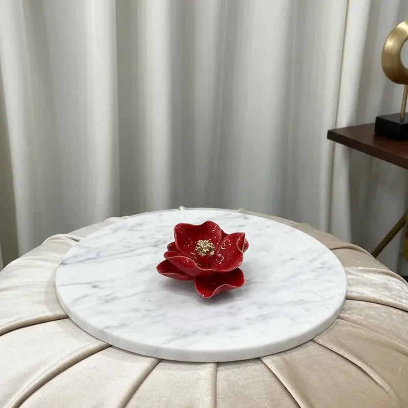 Bomboniera peonia piccola in ceramica capodimonte assortita | Rohome