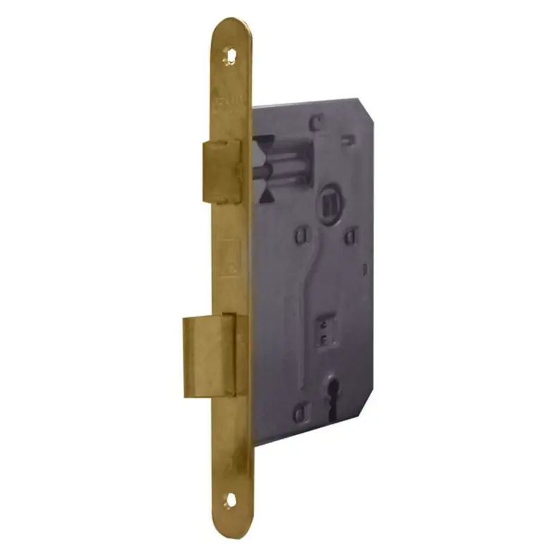 Bonaiti Serratura Legno Patent Inf. B/Tondo Art.42- F/Ottonato E.45