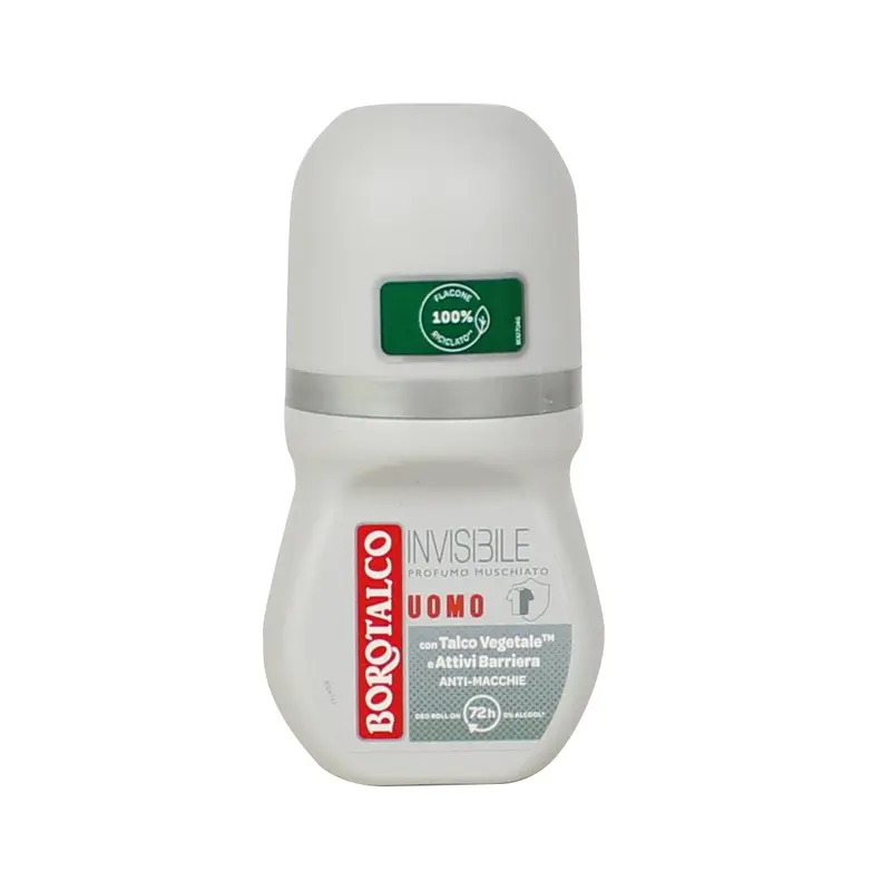 BOROTALCO DEODORANTE UOMO ROLL-ON INVISIBLE PROFUMO MUSCHIATO 50 ML