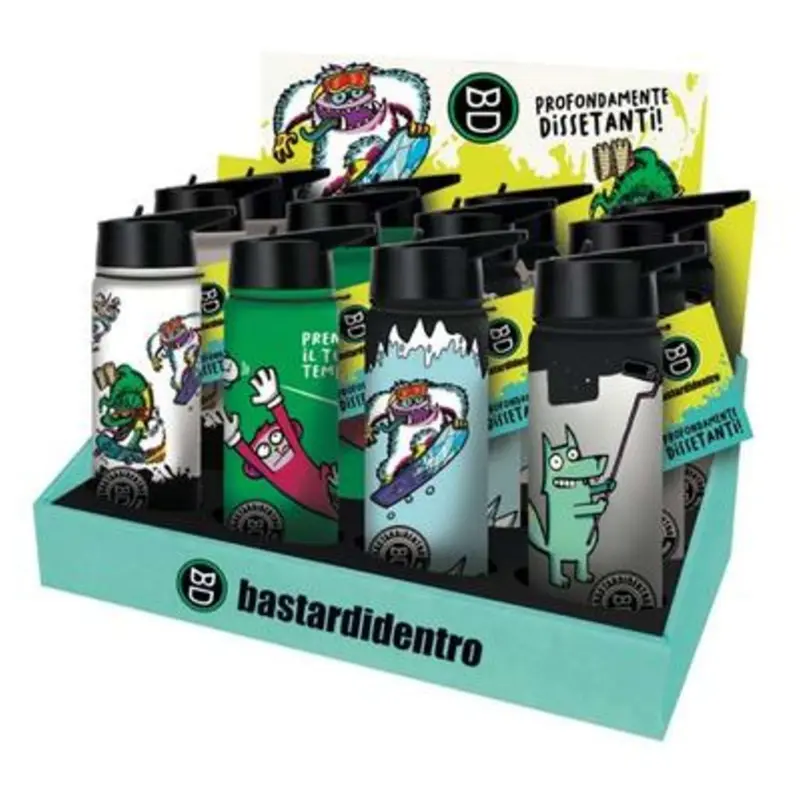 Borraccia 500Ml Acciaio Inox Bastardi Dentro X1