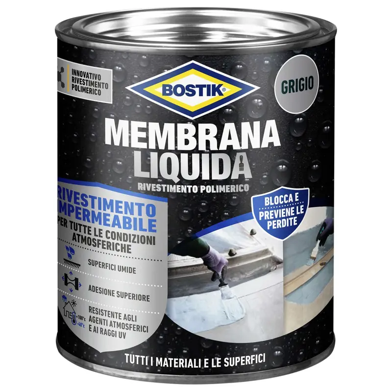 Bostik Membrana Liquida Rivest. Polim. 1 Kg Grigio