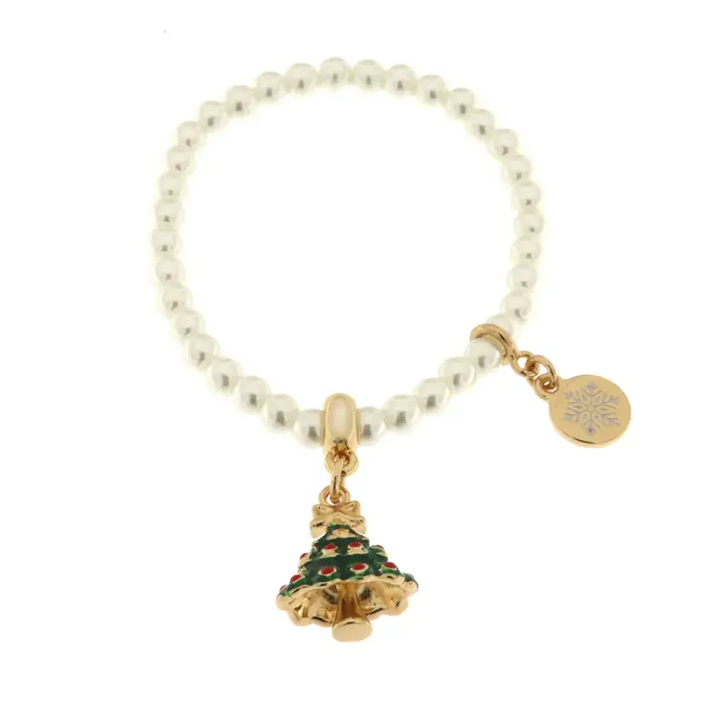 Bracciale in Metallo con albero di natale pendente | Rohome