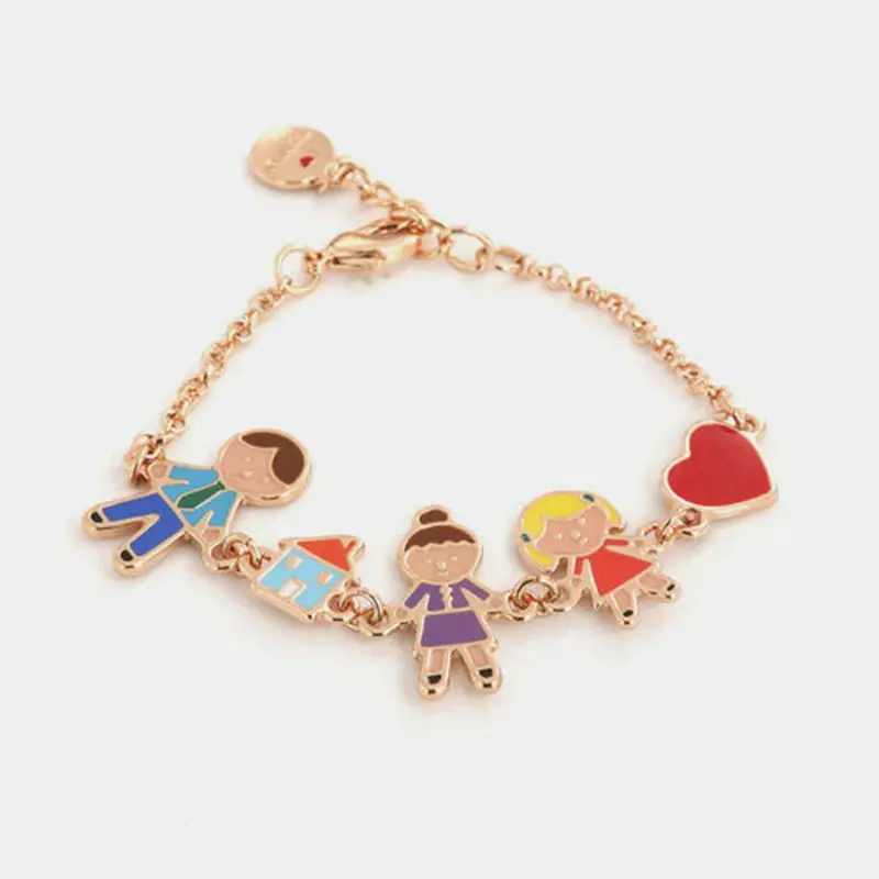 Bracciale in Metallo con ciondoli famiglia 2 | Rohome