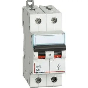 BTICINO    FA82C25      INTERRUTTORE MAGNET. 2P 25A 4,5KA CURVA C