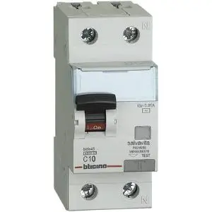 BTICINO GA8813AC10 INTERRUT. MAGNET. DIFFER. AC 1P+N 10A 4,5KA 30MA