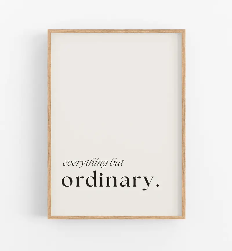 But Ordinary