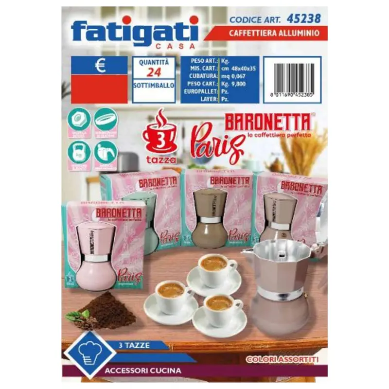 Caffettiera Baronetta 3Tz 45238 Fat.