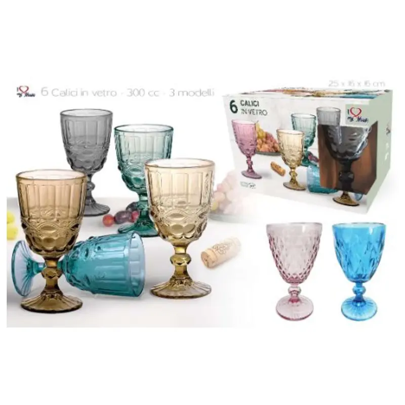 Calice 6Pz Colorati 343159 Intrade