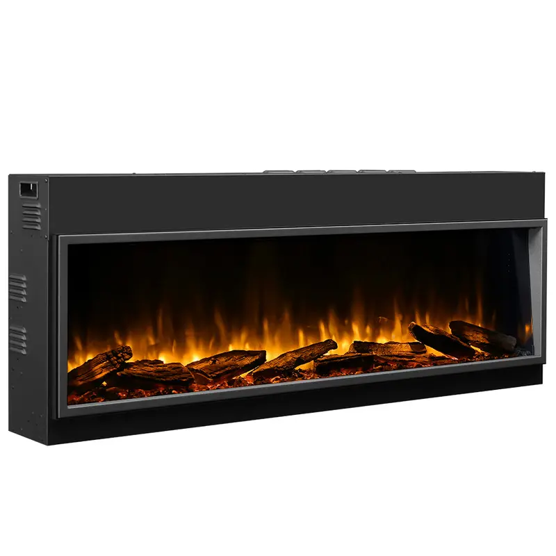 Caminetto Elettrico Amazona 64" - Eleganza e Calore con Effetti Visivi Personalizzabili e Controllo Intelligente