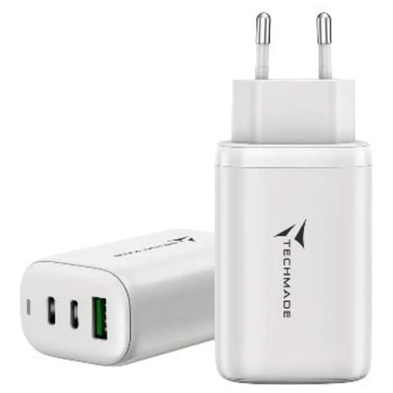 Caricabatterie Usb-C/Usb-A 65W Fast Charge (Tm-P937-Wh) Bianco