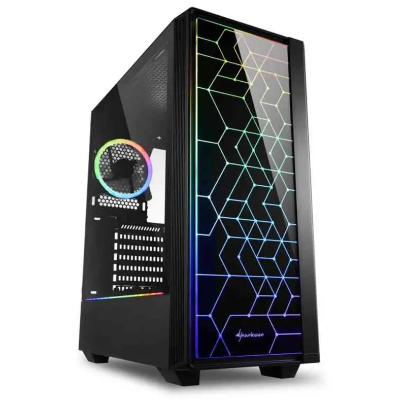 Case Gaming Rgb Lit 100 Atx Vetro Temperato No Alimentatore