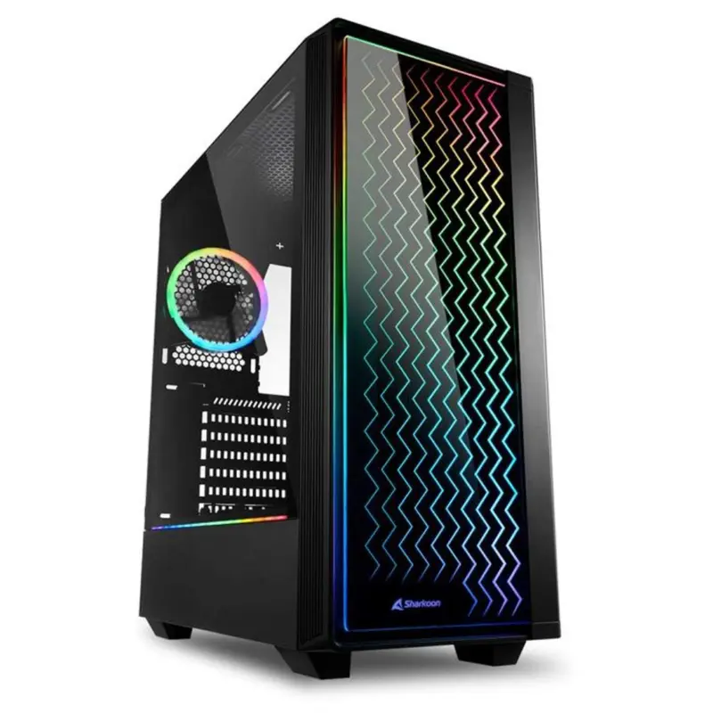 Case Gaming Rgb Lit 200 Atx Vetro Temperato No Alimentatore