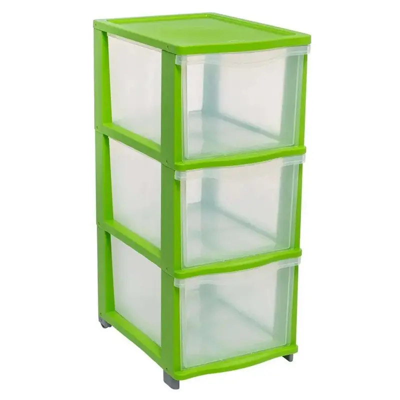 Cassettiera Cover 3A 2069 Verde - 26,8X37X63,1Cm