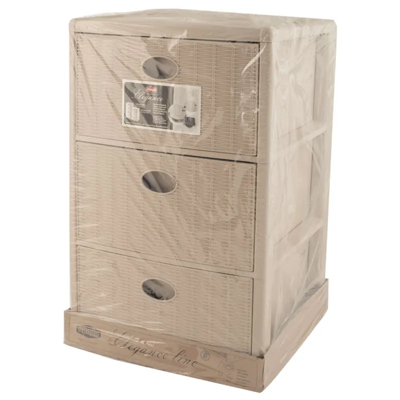 Cassettiera Elegance 3 - 40X40X60H Cm Cashmere