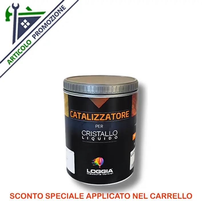 CATALIZZATORE PER CRISTALLO LIQUIDO Lucido Parte B Lt 1 Loggia