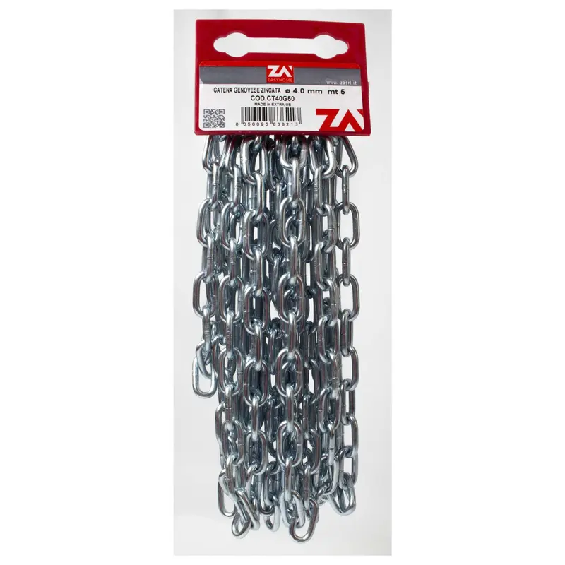 Catena Genovese Zincata Pretagliata 4 Mm N 19 5 M