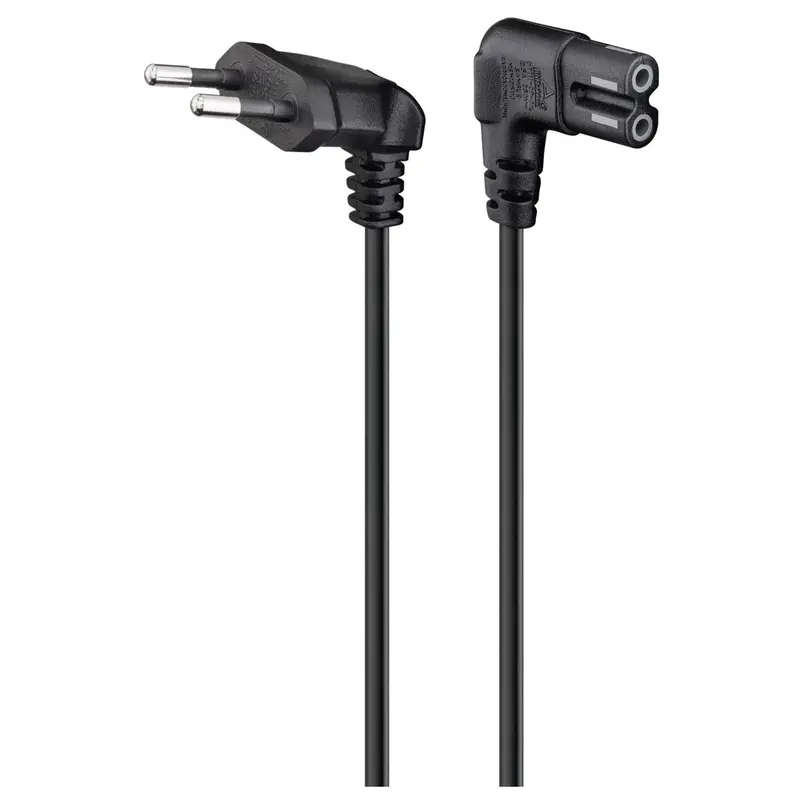 Cavo Alimentazione Euro Power Plug 2 Poli M 90Gr.-C7F 90Gr. (Ec1917) 1.8Mt