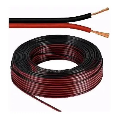 CAVO PIATTO ROSSO/NERO 2X1MMQ