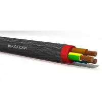 Cavo Unipolare FG4T2 Gomma Siliconica 2,5mmq - 100mt 180°C Fibra Vetro LSZH Bianco