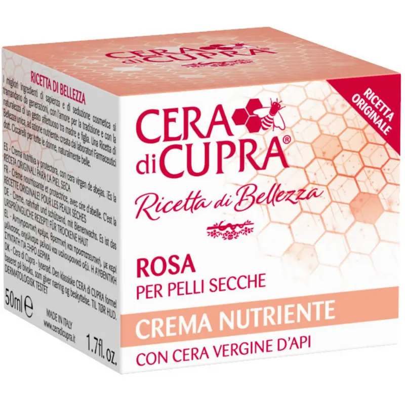 CERA DI CUPRA RICETTE DI BELLEZZA ROSA CREMA NUTRIENTE PELLI SECCHE VASO 50 ML