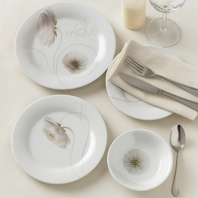 Ceramiche Viva – Servizio Piatti 18 pz Peonia Deruta Move