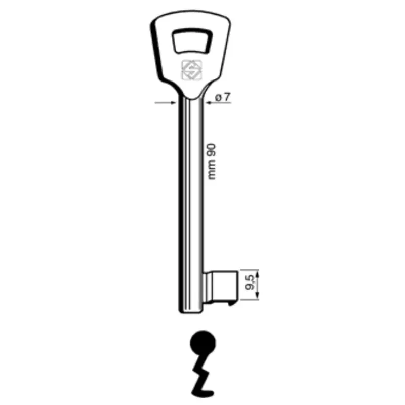 Chiavi Silca Patent 7Nfhl Zama - 5 Pz