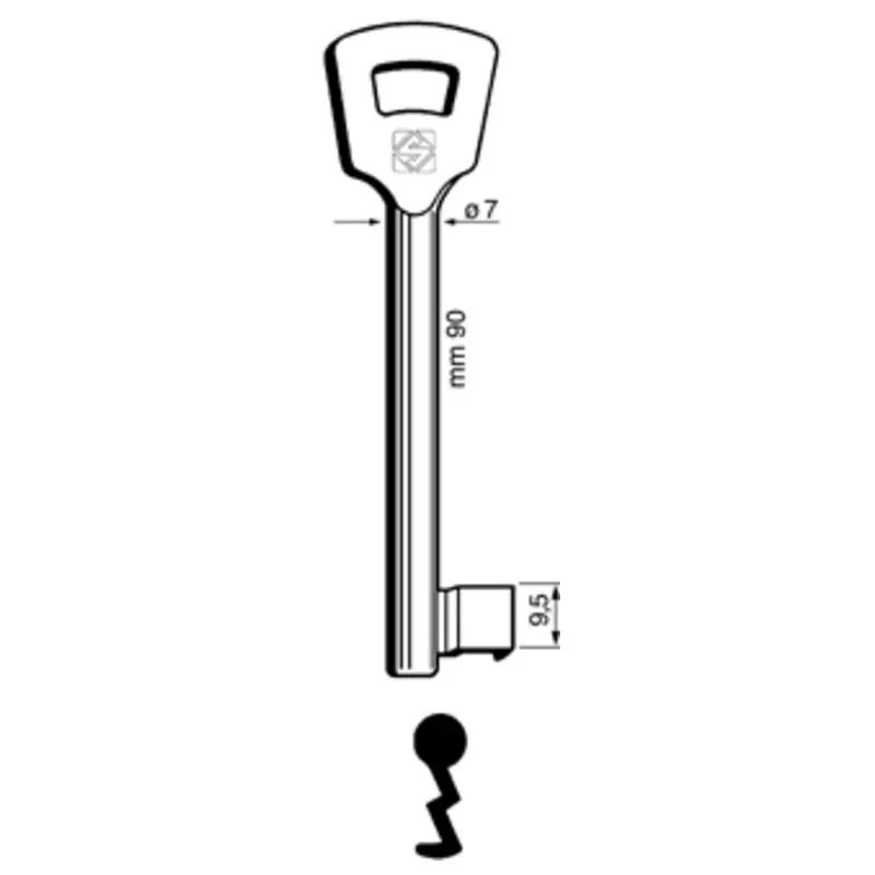 Chiavi Silca Patent 8Nfhl Zama - 5 Pz