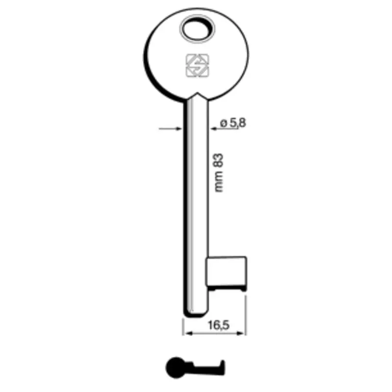 Chiavi Silca Patent Agb-Pari 6P1D Bz - 5 Pz