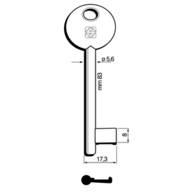 Chiavi Silca Patent Bonaiti Pari 6P3D Bz - 5 Pz