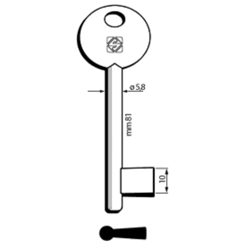 Chiavi Silca Patent Mp Piena 6P9Mp Olc - 5 Pz