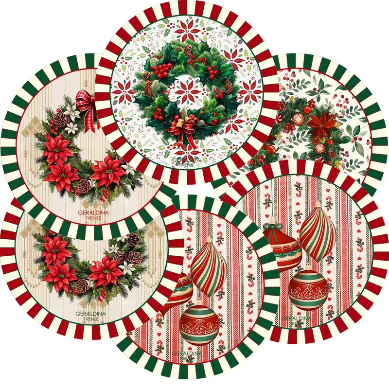 Christmas Coasters Set of 6