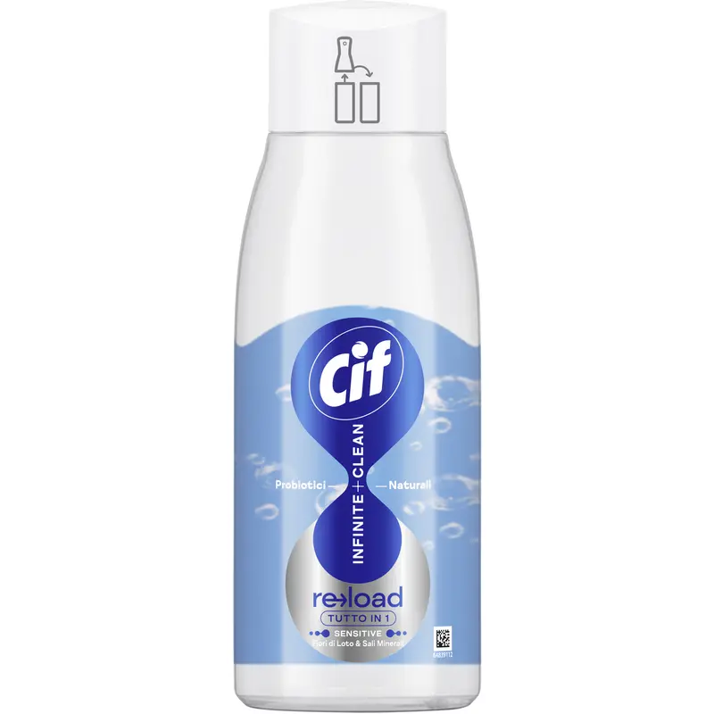 CIF INFINITE+CLEAN FIOR DI LOTO e SALI MINERALI RICARICA 590 ML