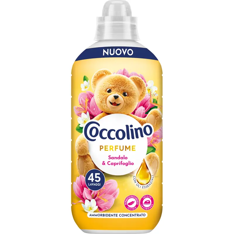COCCOLINO PERFUME AMMORBIDENTE CONCENTRATO SANDALO & CAPRIFOGLIO 45 LAVAGGI 952 ML