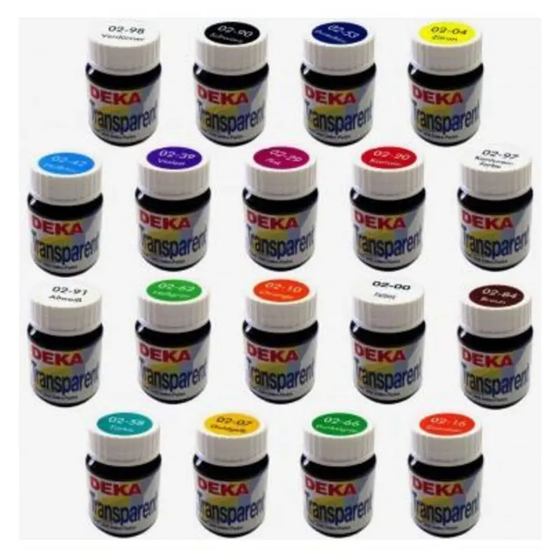 Col. Solvente Deka Transparent 25Ml. Blu Scuro X6