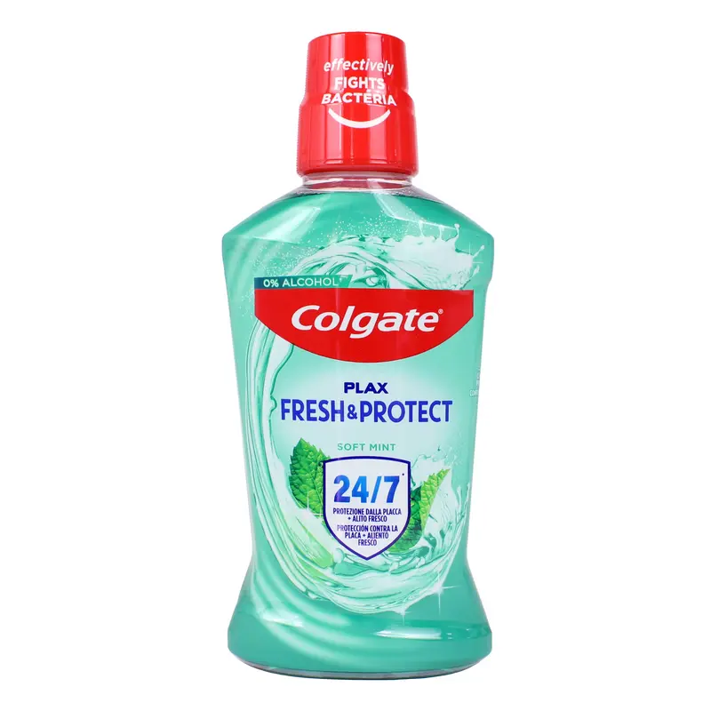 COLGATE COLLUTORIO PLAX SOFT MINT ANTIPLACCA CON ANTIBATTERICO 500 ML