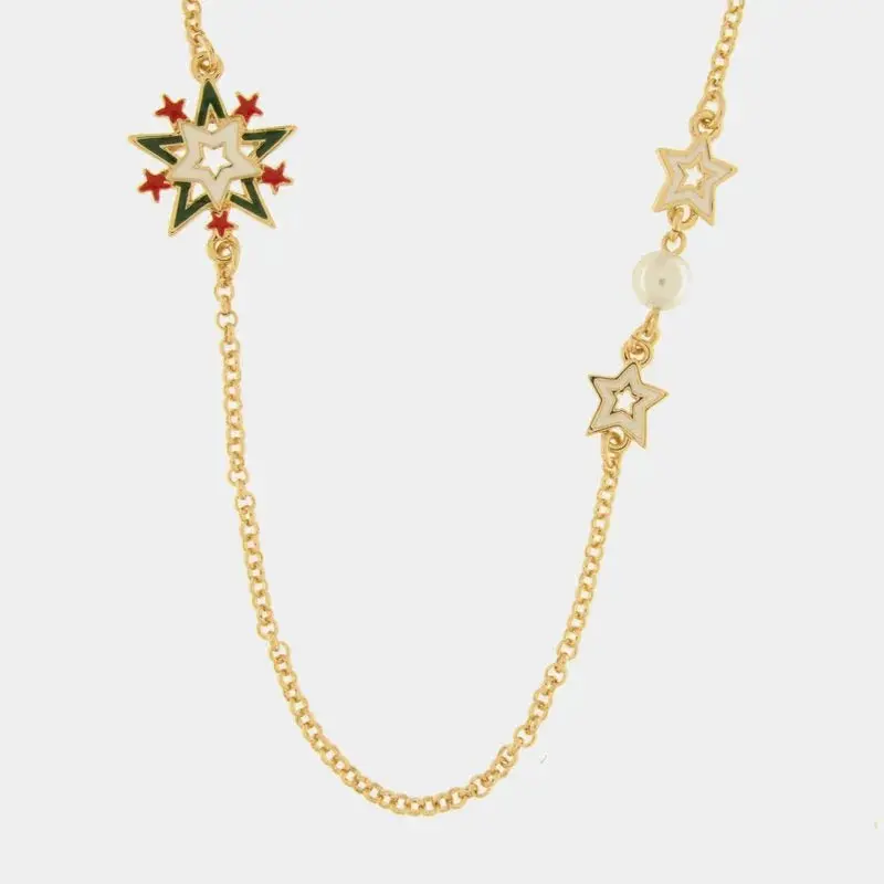 Collana in Metallo con fiocco di neve e stelle | Rohome