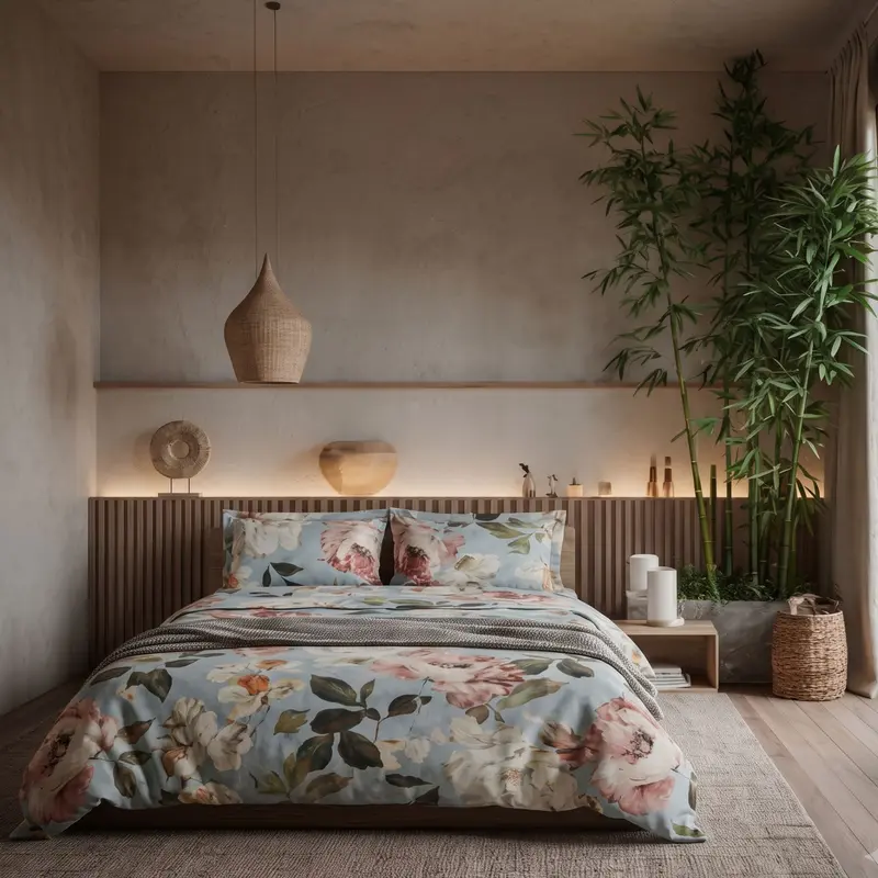 Completo Lenzuola Emporium Vanity flowers Floreale in Percalle